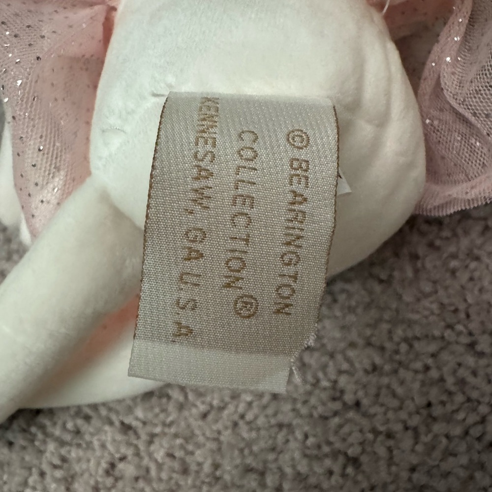 NWT Bearington Tooth Fairy Unicorn “Twinkles” Plush with Chest Pocket, 15” - Picture 3 of 6